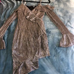 80’s style off shoulder dress